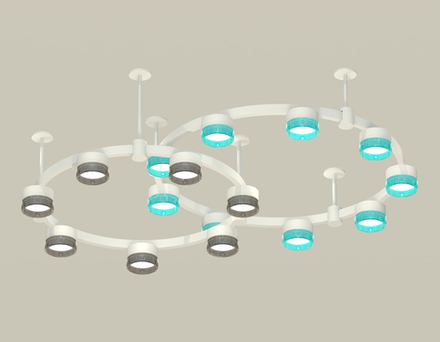 Ambrella Комплект подвесного светильника Techno Ring с композитным хрусталем TECHNO Ring XR92211200