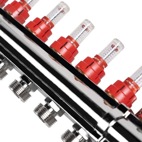 Коллектор латунный в сборе с расходомерами Royal Thermo 1 ВР-3/4 НР, 11 выходов купить в Москве и Московской области по низкой цене с доставкой по России — (3) Коллектор латунный в сборе с расходомерами Royal Thermo 1 ВР-3/4 НР, 11 выходов — (3)