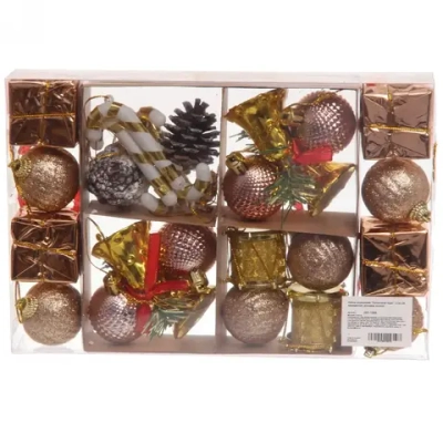 Набор украшений «Сказочное чудо» 3 см (28 предметов), розовое золото