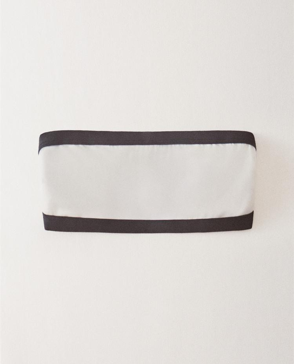 ZARA HOME БИКИНИ ТОП В КОНТРАСТНУЮ ПОЛОСКУ, ЭКРЮ