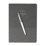 Подарочный набор: Шариковая ручка Parker Jotter + ежедневник, серый