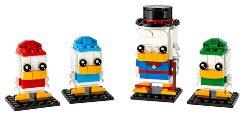 Конструктор LEGO BrickHeadz 40477 Скрудж Макдак, Билли, Вилли и Дилли