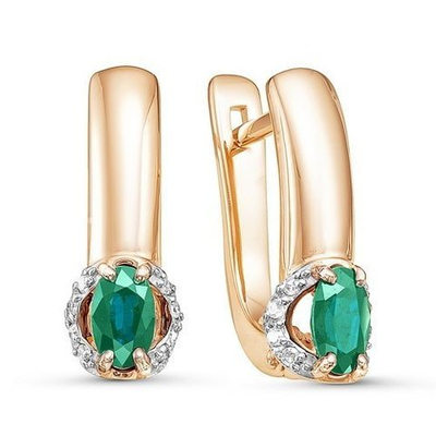 Серьги Au 585 (БР320709)