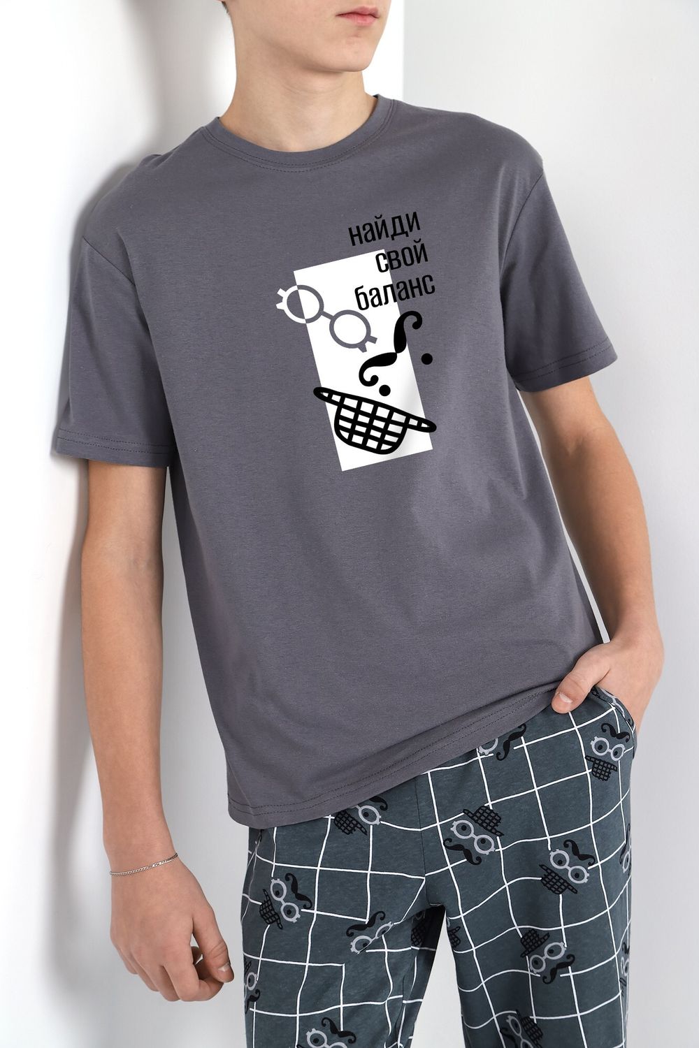 Костюм для мальчика Чарли-1 Виотекс СЕРЫЙ