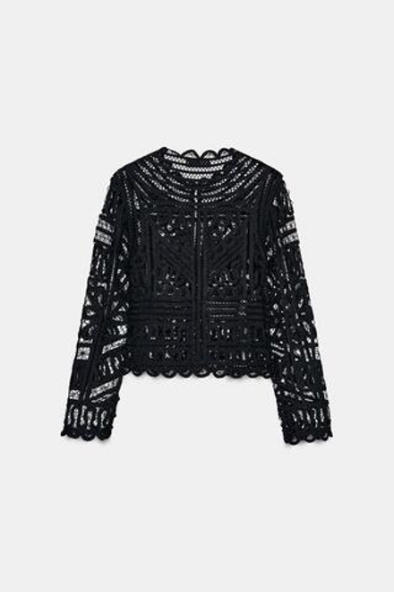 ZARA БЛУЗА — ZW COLLECTION, ЧЕРНЫЙ