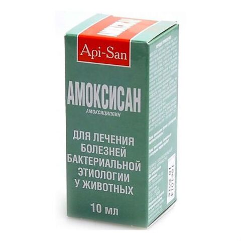 Амоксикан для лечения б-ней бактериальной этиологии у животных, фл.10мл
