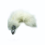 Анальная втулка Sitabella с хвостом серый песец 6,5 см