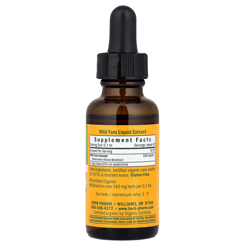 Herb Pharm, дикий ямс, 30 мл