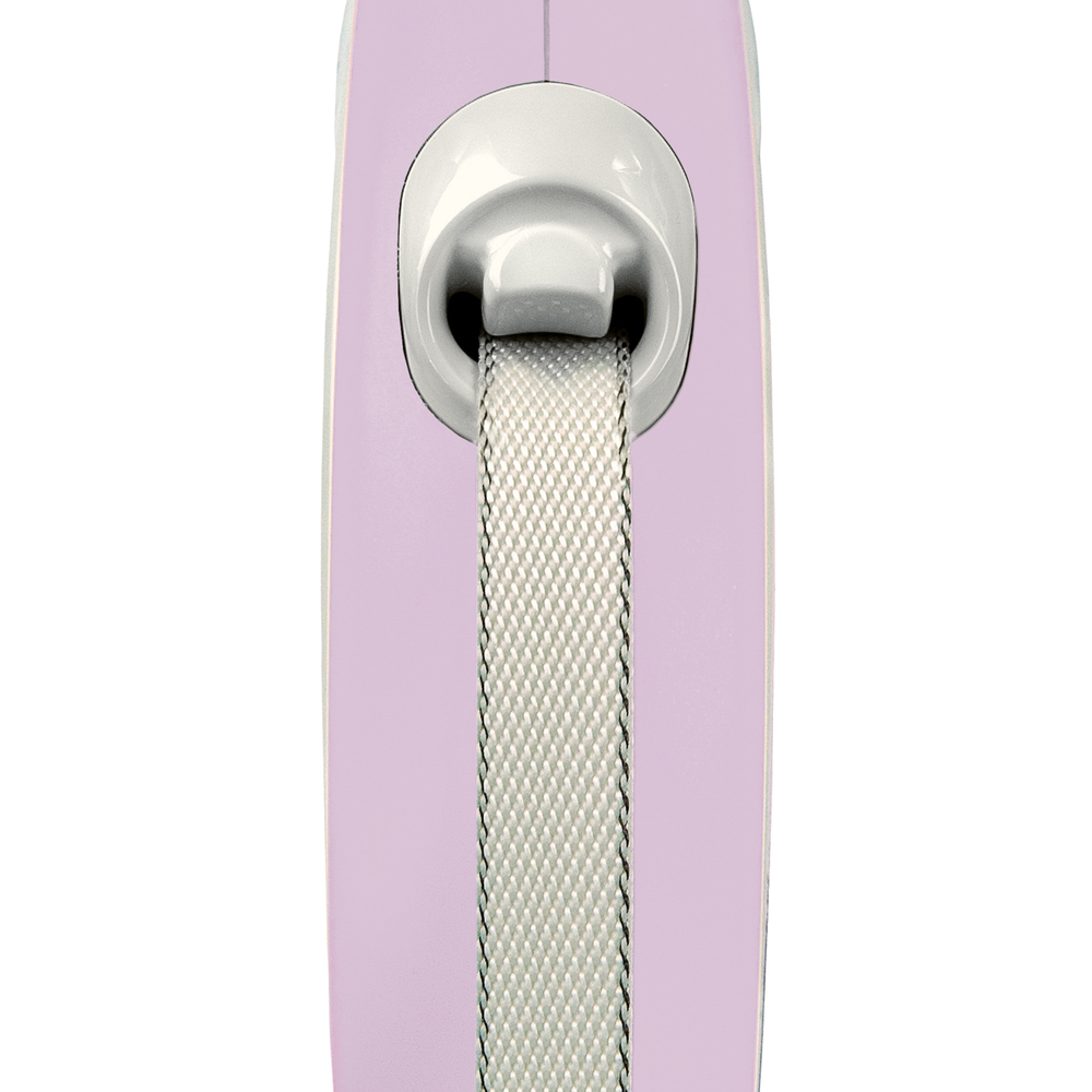 flexi рулетка NEW LINE Comfort XS (до 12 кг) лента 3 м серый/розовый