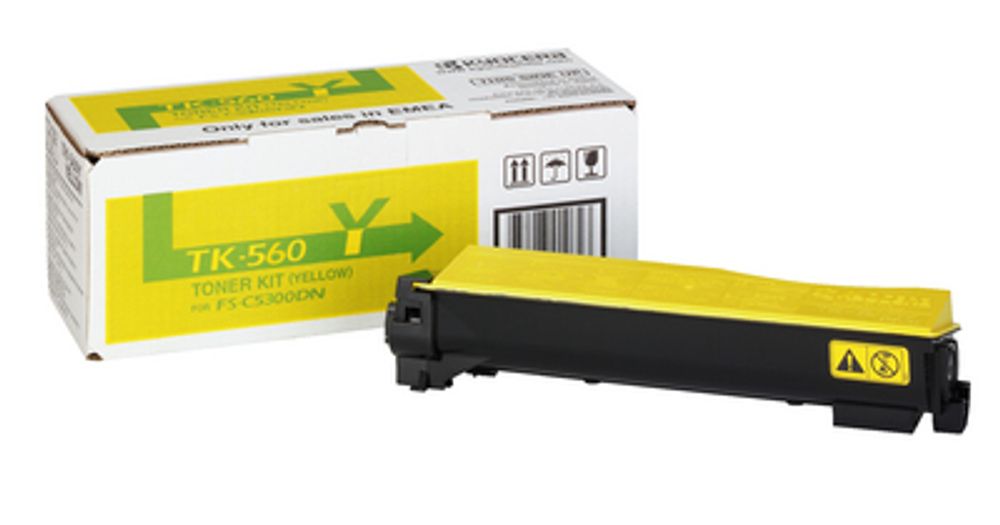 Тонер-картридж TK-560Y для Kyocera FS-C5300DN/C5350DN Yellow 10 000 стр.