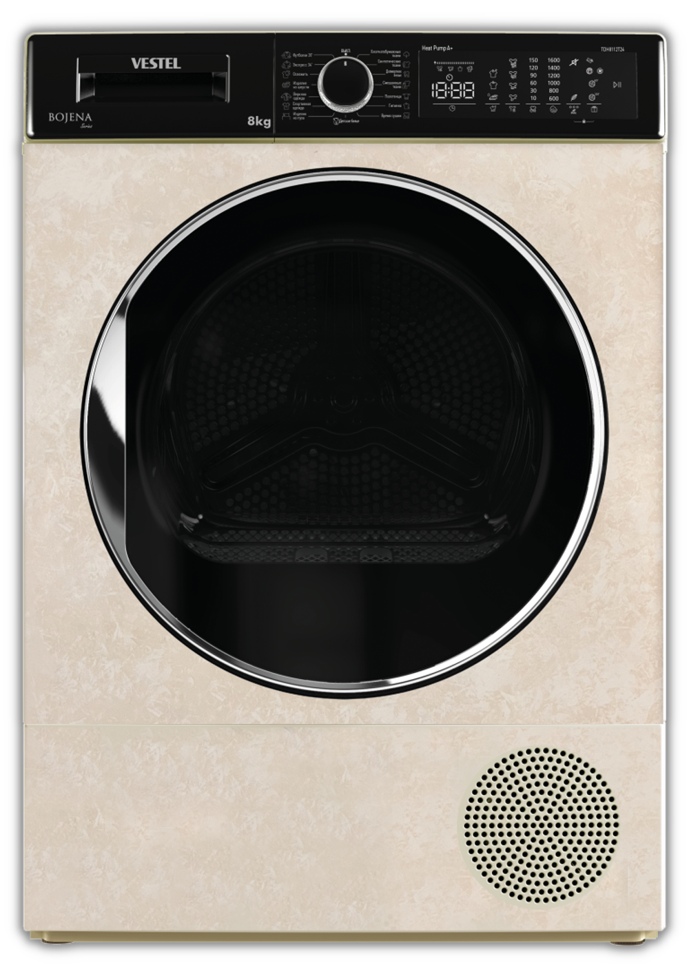 Сушильная машина с тепловым насосом. VESTEL Bojena TDH 8112 T24