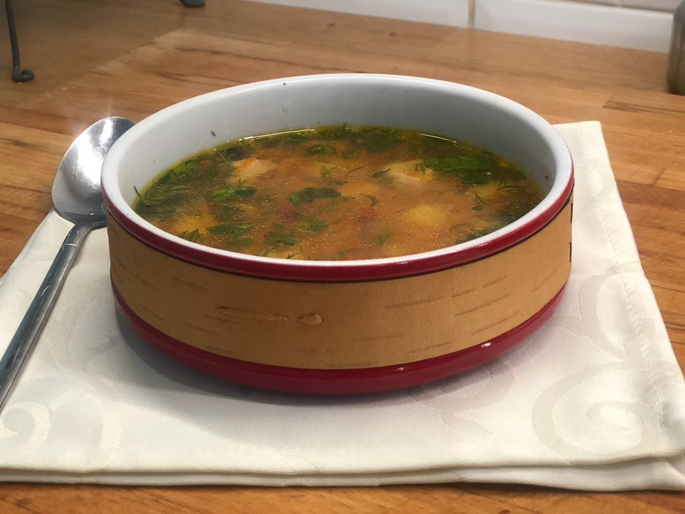 Пиала фарфоровая с берестой. Коллекция Бревно