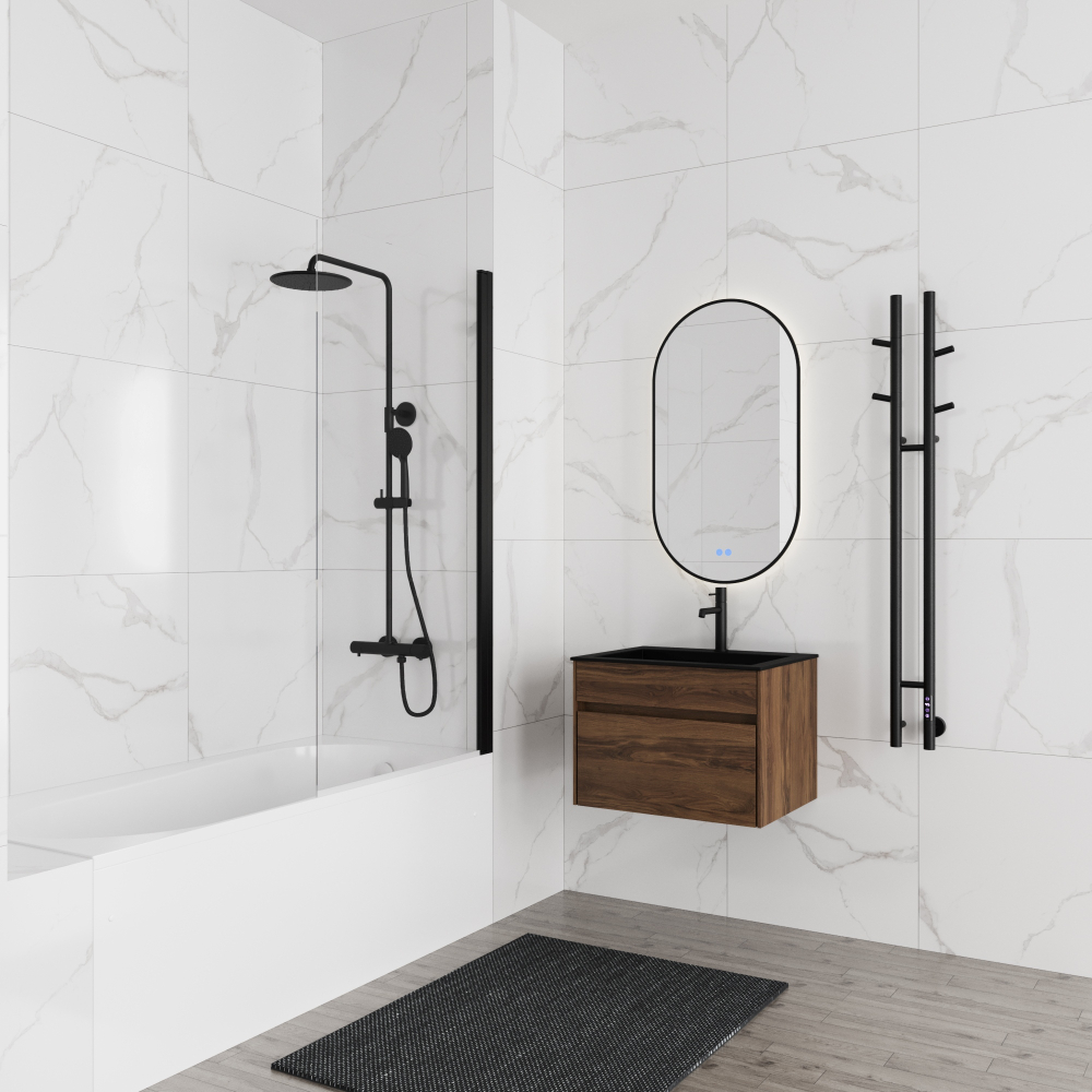 Ванна акриловая Vincea VBT-2B150-FR с каркасом 1500*700*480, пристенная, цвет белый