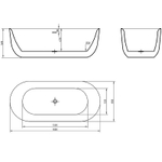 Акриловая ванна BelBagno 180x80 BB706-1800-800 без гидромассажа