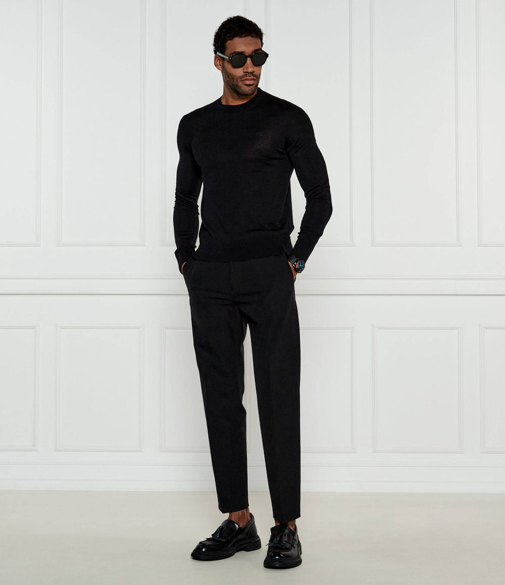 Шерстяной свитер Dsquared2 - черный(S74HA1442 S18310)