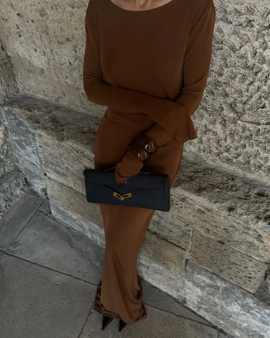 Платье Sunset maxi, Коричневый