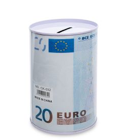 BX- 46/3 Металлическая копилка мал. «Евро»