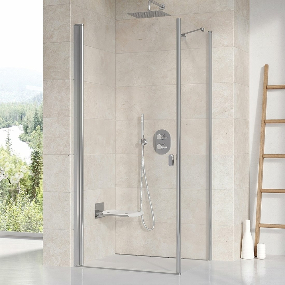 Душевая дверь Ravak Chrome CRV1-90 1QV70C01Z1 профиль Хром стекло Transparent