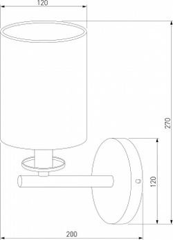Бра Eurosvet Caprera 60146/1 латунь