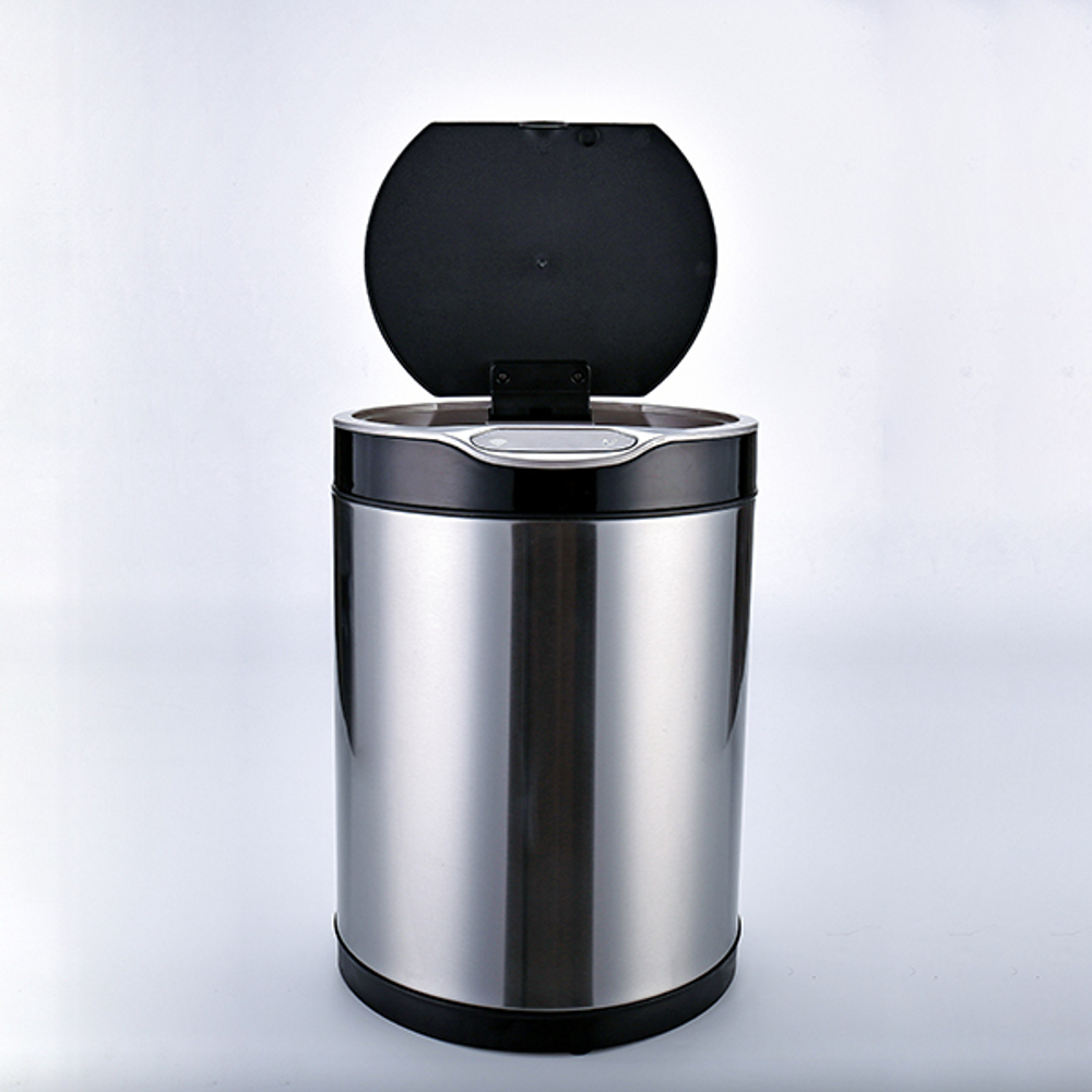 Ведро для мусора сенсорное, круглое, внутр ведро, Foodatlas JAH-9311, 8 л (белый)