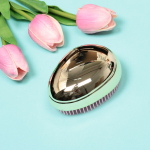 Расческа массажная компактная «Beauty Room», цвет золото в коробке, 8*6,5см