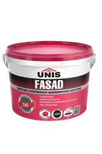Шпатлевка UNIS FASAD цементная высокопрочная белая армированная  5 кг