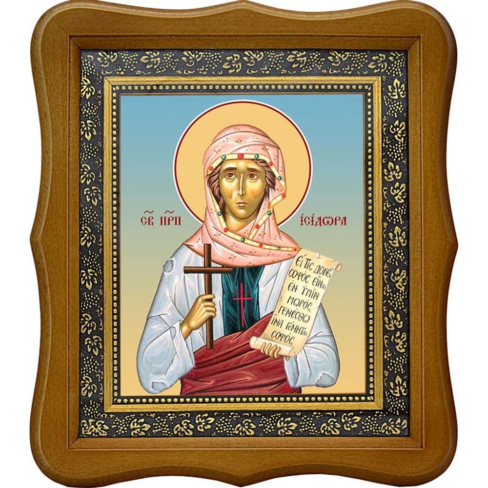 Исидора Тавенская преподобная, Христа ради юродивая. Икона на холсте.