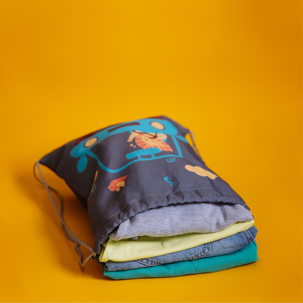 Мешок для сменки. Львенок в машинке