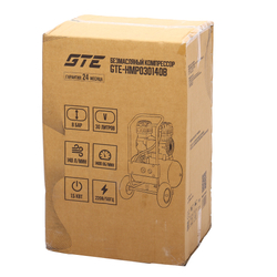 Компрессор пневматический 220В 1.5кВт 8атм. 140л/мин. ресивер-30л поршневой безмасляный GTE