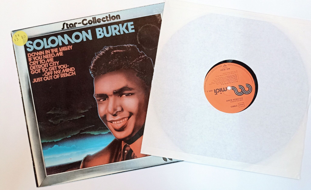Винтажная виниловая пластинка LP Solomon Burke Star Collection (Germany 1976)