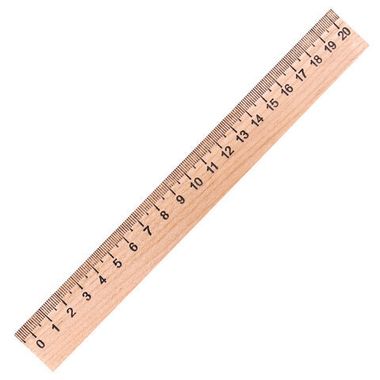 Линейка деревянные 20 см (ПИФАГОР), 210667