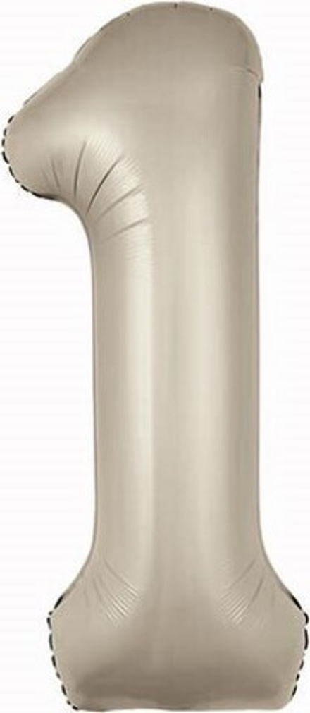 Р Цифра 1 Slim Кремовый (40''/102 см)