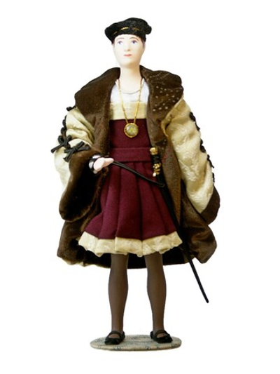 Кукла фарфоровая в мужском европейском придворном костюме. Немцы