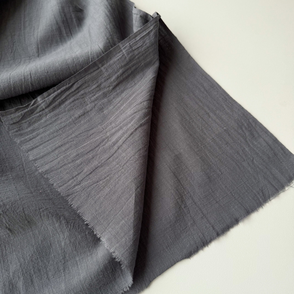 Хлопок "под Лён" Серый