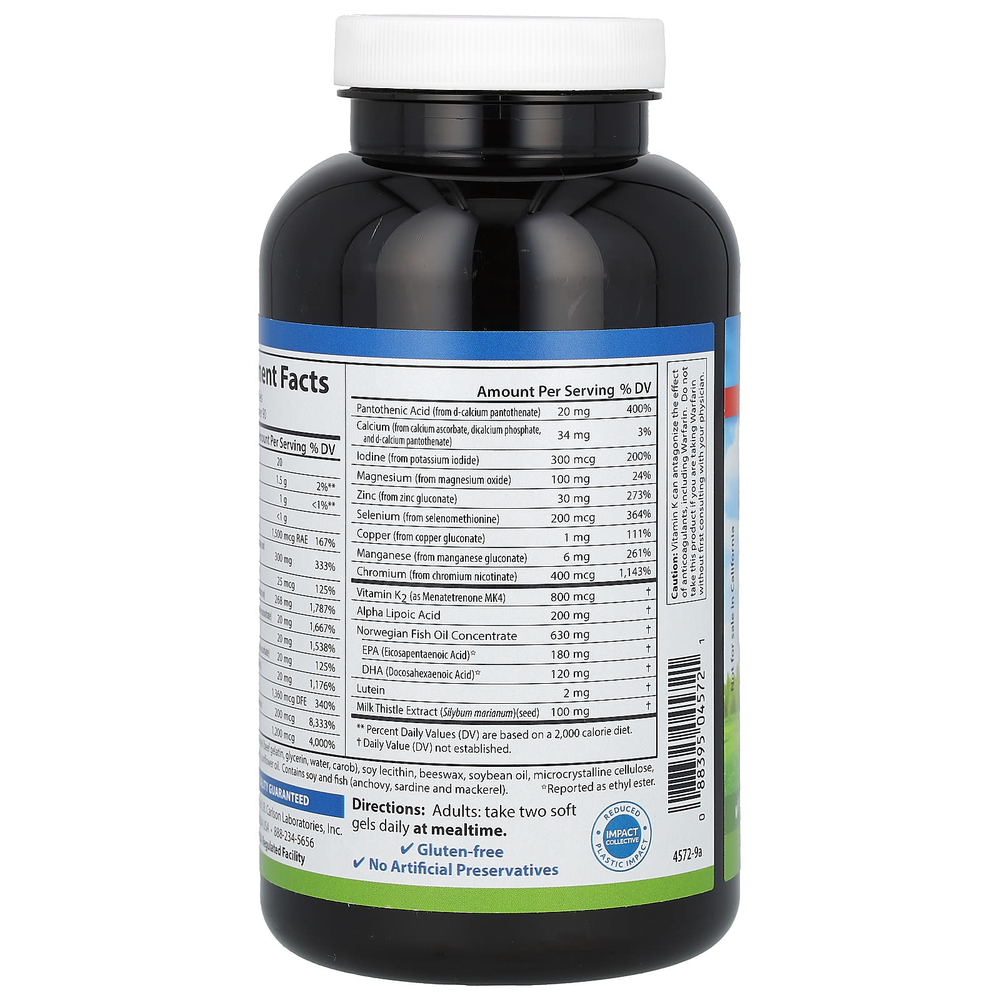 Carlson, Nutra-Support®, диабет, 180 мягких таблеток