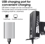 Фонарь велосипедный, передний West Biking YP0701315 (аккум. 4000 mAh, USB)