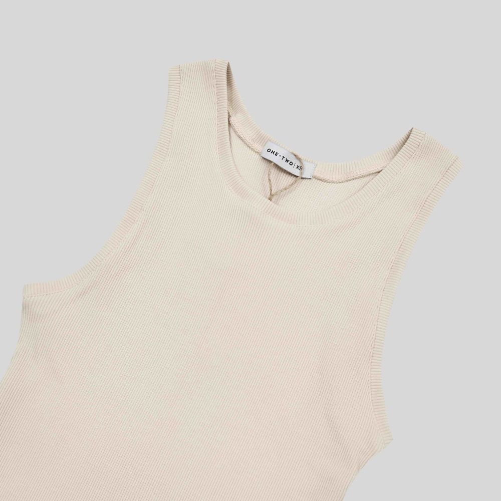 Майка One Two Tank Top Turtledove бежевая