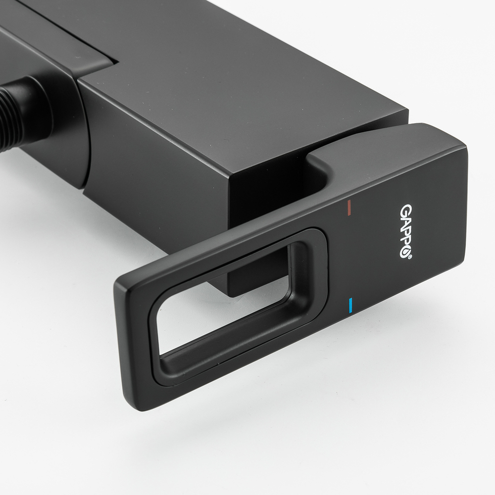 Смеситель для ванны 35к G3217-6 GAPPO ЧЕРНЫЙ