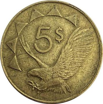 5 долларов 2015 Намибия