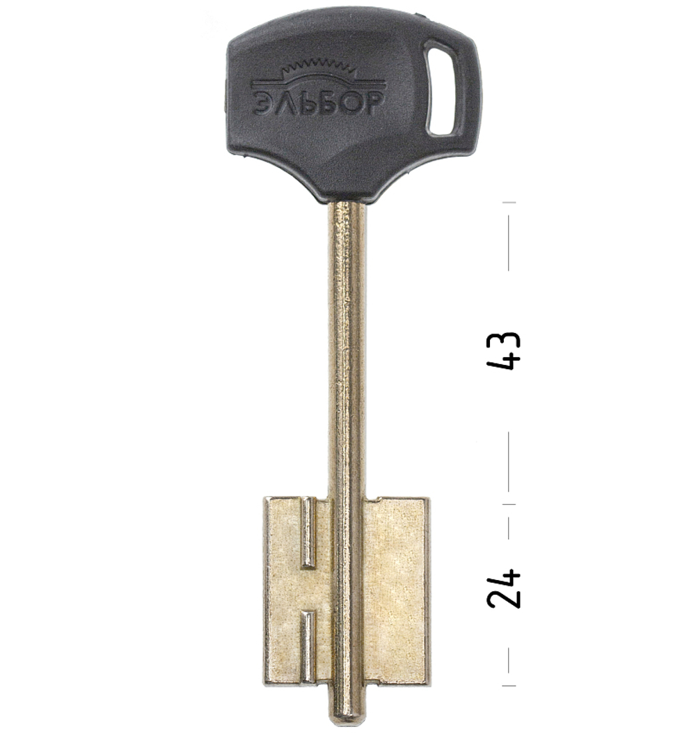 Заготовка сувальдного ключа 14171 ELB12DP (желтый)