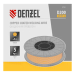 Омедненная проволока ER70S-6, диам. 1 мм, 5 кг, диам. катушки D200 Denzel