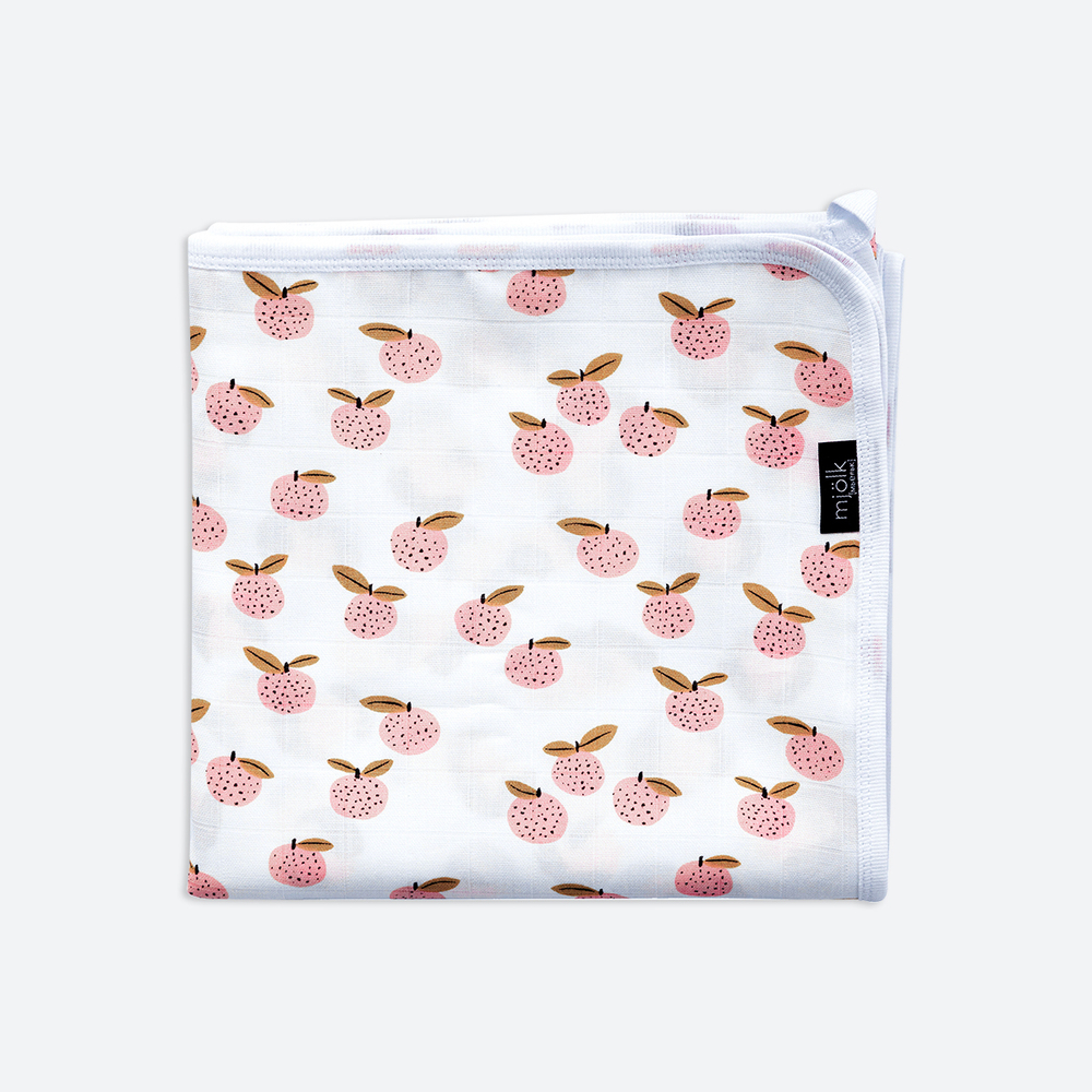 Муслиновое лёгкое одеяло Mjölk Персики