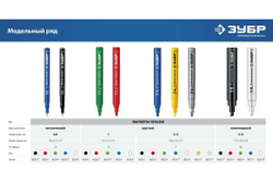 Перманентный маркер для отверстий ЗУБР Профессионал Колибри-20 0,7 мм, красный 06328-3
