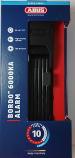 Замок ABUS 6000KA/90 Черный SH BORDO с сигнализацией