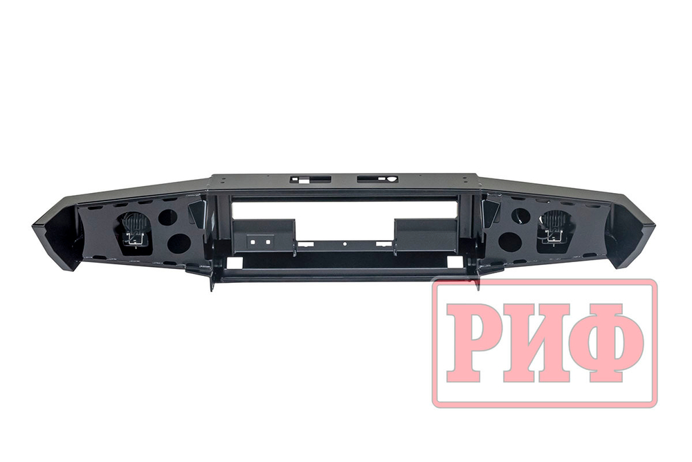 Бампер передний Toyota Land Cruiser 76/78/79 2007+ c доп. фарами, под штатную лебедку РИФ