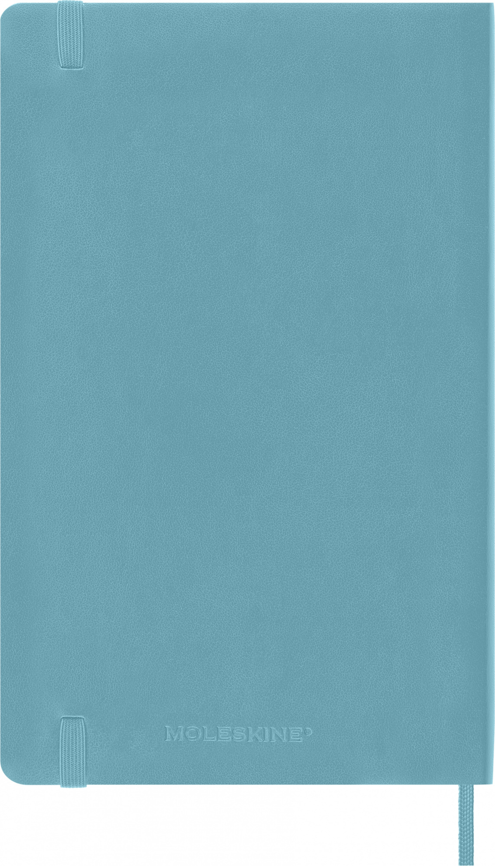 Блокнот Moleskine Classic Soft (QP616B35) Large 130х210мм 192стр. линейка мягкая обложка фиксирующая резинка голубой