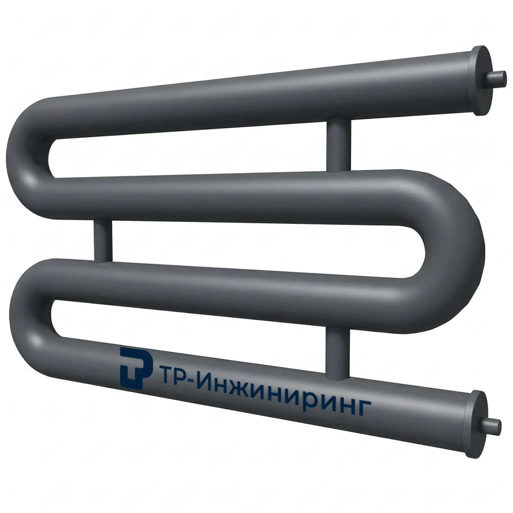 Регистр отопления РЗП-4x114x4,0-5000 четырёхрядный змеевиковый с плоскими заглушками