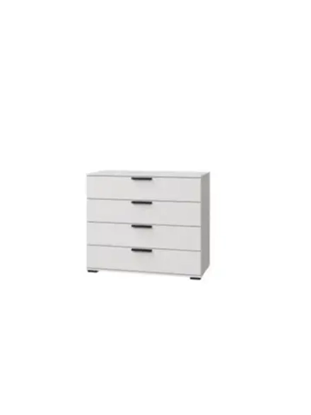 Комод для одежды белый 4 ящика 100х45х97 см