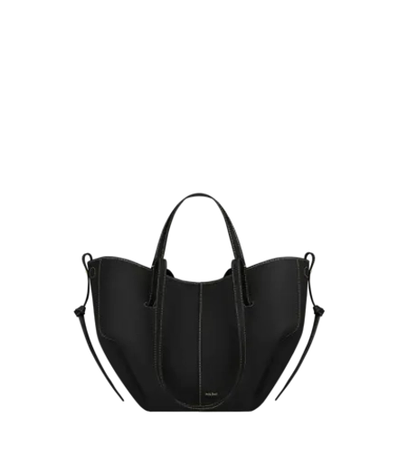 POLENE СУМКА CYME MINI, ЧЕРНЫЙ/ЭКРЮ