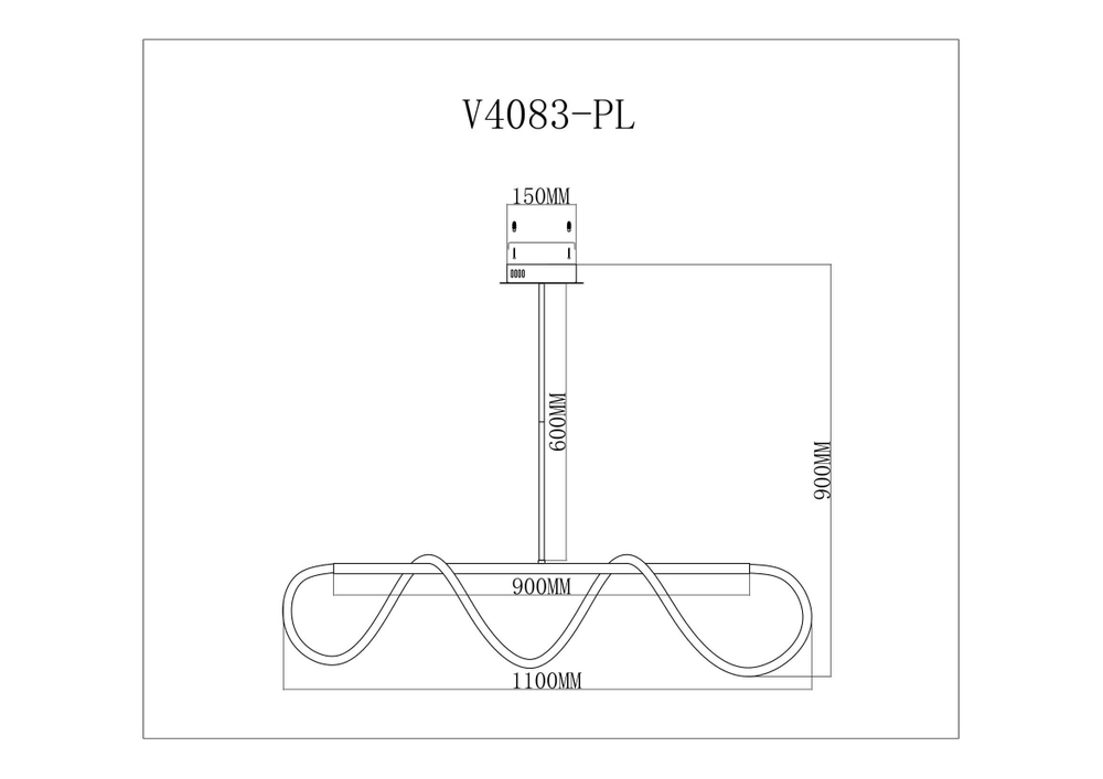 Подвесной светодиодный светильник Moderli V4083-PL True